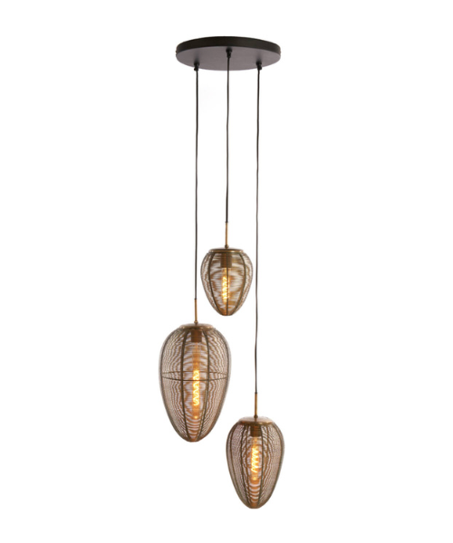 Bronzen hanglamp light and living