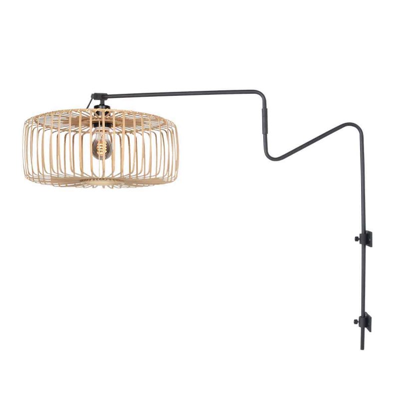 wandlamp-zwart-met-naturel-kap-anne-light-home-linstrom-4154zw-1