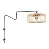 wandlamp-zwart-met-naturel-kap-anne-light-&-home-linstrom-4154zw