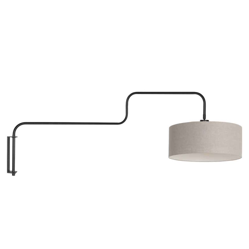 Grijze trendy metalen wandlamp Steinhauer Bloeba