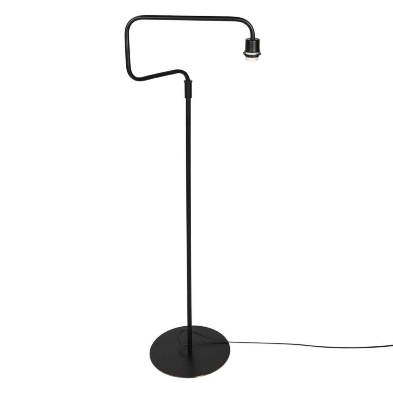 Trendy metalen zwarte vloerlamp Steinhauer Bloeba - Afbeelding 2