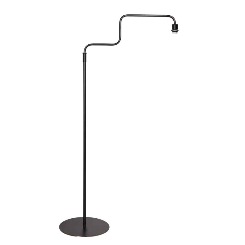 Trendy metalen zwarte vloerlamp Steinhauer Bloeba