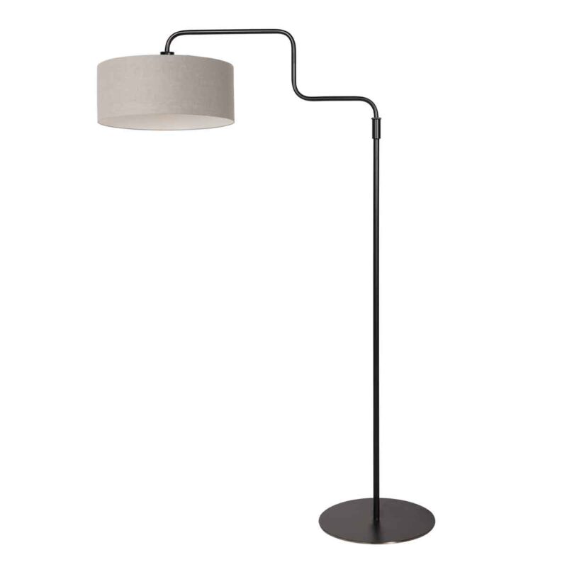 Zwart metalen vloerlamp trendy grijs Steinhauer Bloeba - Afbeelding 2