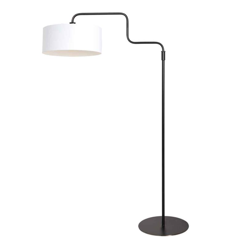 Vloerlamp trendy wit linnen Steinhauer Bloeba - Afbeelding 2